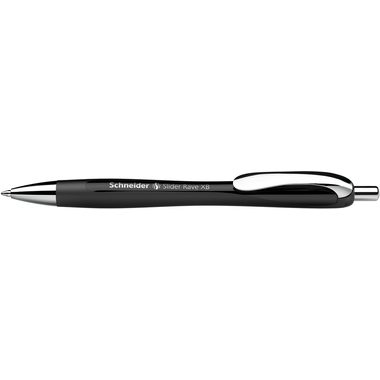 SCHNEIDER Kugelschreiber Slider Rave XB 132511 schwarz, nachf&uuml;llbar 0.7mm