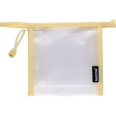 KOLMA Reissverschlusstasche 15x15cm 08.189.15 Mesh Bag cr&egrave;me