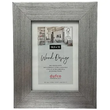 DUFCO Holz-Bilderrahmen 10.5x15cm 1610.80065 Larisis silber
