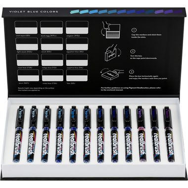 KARIN Real Brush Pen 0.4mm 33C5 Pgiment, Violettblau Farben