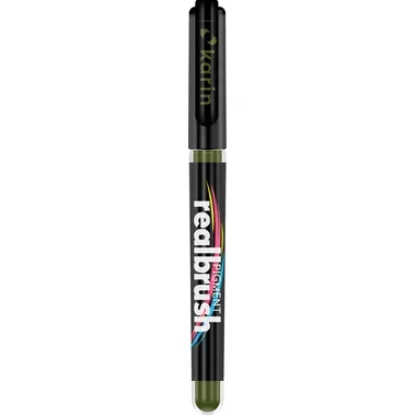 KARIN Real Brush Pen 0.4mm 33Z371 Pigment, olivgrün