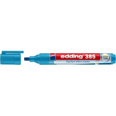 EDDING Flipchart Marker 385 1-5mm 4-385010 Effektmarker, hellblau