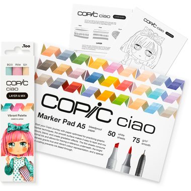 COPIC Marker Ciao 220750207 Vibrant Palette 3 St&uuml;ck