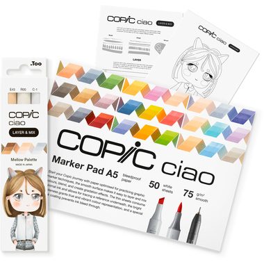 COPIC Marker Ciao 220750212 Mellow Palette 3 St&uuml;ck