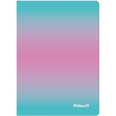 PELIKAN Notizbuch A6 300002311 kariert mint/rosa