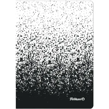 PELIKAN Notizbuch A6 300002335 kariert schwarz/weiss