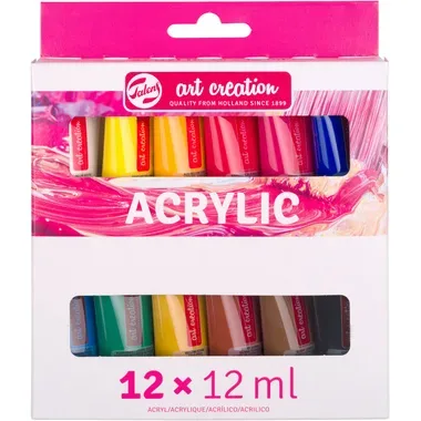 TALENS Acrylfarbe 12 x 12ml 9021812M Starterset