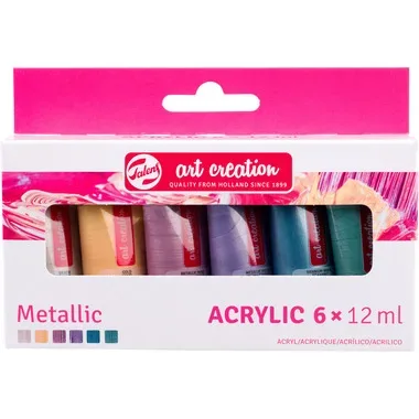 TALENS Acrylfarbe 6x12ml 9021861M Metallic