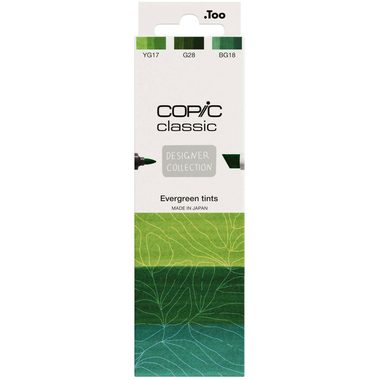 COPIC Marker Classic Designer 200750307 Evergreen tints 3 Stück