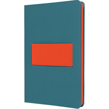 SIGEL Notizbuch Linescape A5 LS205 blau/papaya liniert 176 S.