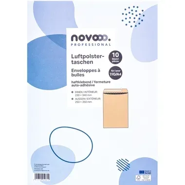 NOVOOO Luftpolstertasche Recycled E-1712127 braun, 230x340mm 10 St&uuml;ck