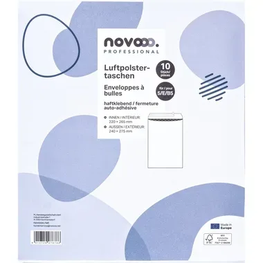 NOVOOO Luftpolstertasche Gr.5 E-1712149 weiss, 240x270mm 10 St&uuml;ck