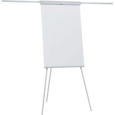 FRANKEN Flipchart X-tra!Line 68x105cm EL-FC22 hellgrau mit Seitenarmen