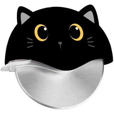 I-TOTAL Pizzaschneider 10cm XL2789 Black Cat