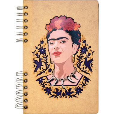 KOMONI Notizbuch Frida Kahlo A5 FRI-FACE5B blanko 90 Blatt