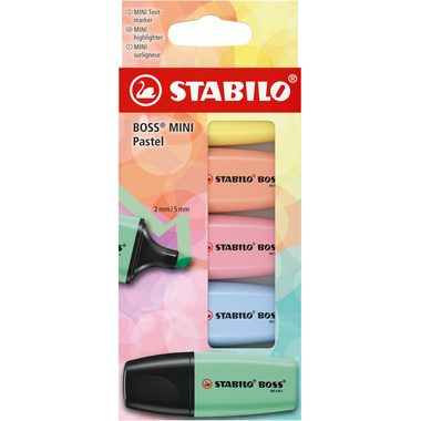STABILO Boss mini 2-5mm 07/5-2-02 Etui 5 St&uuml;ck