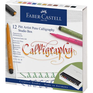 FABER-CASTELL Artist Pen Tuschestift 167512 assortiert 12 Stk.