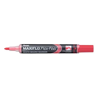 PENTEL Whiteboard Marker MAXIFLO 4mm MWL5SBF-BX rot, Flex Feel