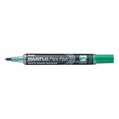 PENTEL Whiteboard Marker MAXIFLO 4mm MWL5SBF-D gr&uuml;n, Flex Feel