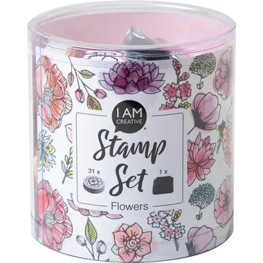 I AM CREATIVE Stempelset 4093.04 Flowers 31 St&uuml;ck