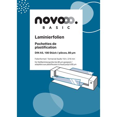 NOVOOO Laminierfolie A5 47020000 80 MIC 100 Stk