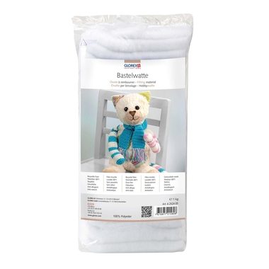 GLOREX Bastelwatte 1kg 6252405 weiss