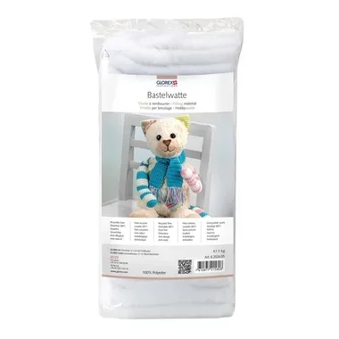 GLOREX Bastelwatte 1kg 6252405 weiss