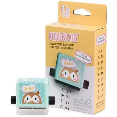 LITTLE DOTS Rechenrally Rollstempel 160ROLLSTEMP Mal Rechnen, Zahlen
