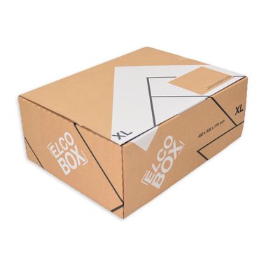ELCO Versandtasche XL 28835.25 braun/weiss 460x335x175mm