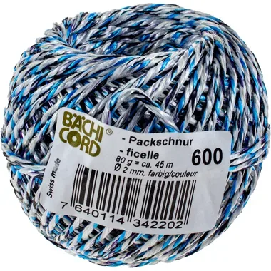 BAECHI Packschnur recycling 110.06019 farbig ass. 45m