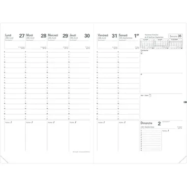 QUO-VADIS Planning recharg 26/27 282004Q 1W/2S 16M FR 18x24cm