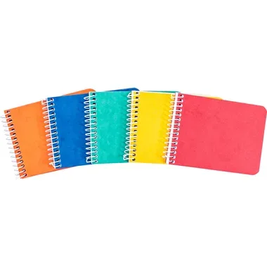 NOVOOO Spiralheft ass. 14.6&times;10.6cm 729777 kariert, 4mm, 70g 48 Blatt