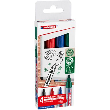 EDDING Boardmarker 250 1.5-3mm 250-E4-2 4 Farben assortiert
