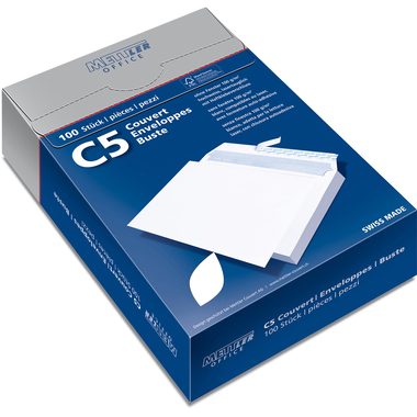 METTLER Couvert Fenster links C5 8245 100g,recycl. white 500 Stk.