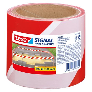 tesa 58137-00-00 Signal Absperrband (L x B) 100 m x 80 mm