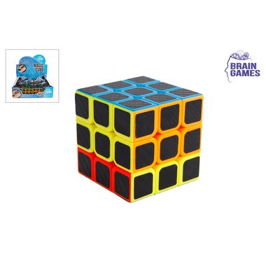 ROOST Brain Games Magic Cube 621181 schwarz, 3x3 6cm