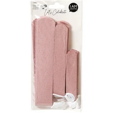 I AM CREATIVE Pompon Set, rosa,20,30,40cm 6010.966 3 St&uuml;ck