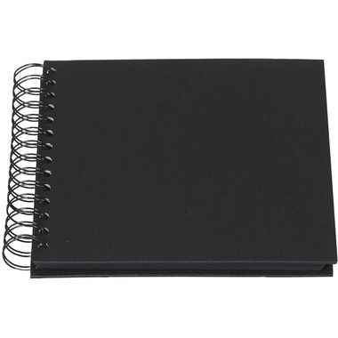 R&Ouml;SSLER Fotoalbum 1329452705 18x18cm, schwarz/schwarz