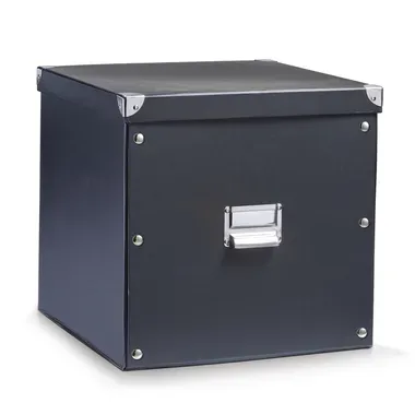 ZELLER Aufbewahrungsbox 17635 33.5x33x32cm schwarz