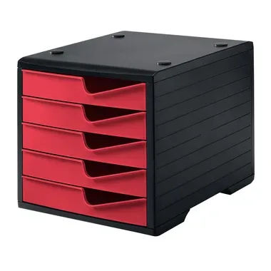 STYRO styroswingbox mit 5 Schubl. 275-8430.2292 cranberry/Geh&auml;use schwarz