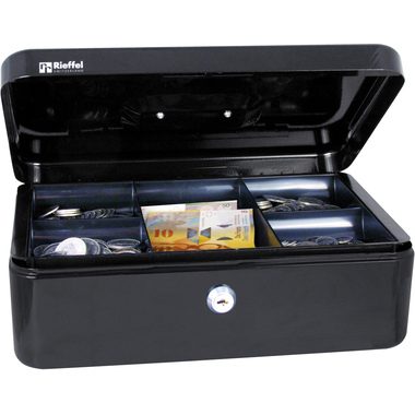 RIEFFEL Geldkassette Valorit VTGK4SCHW 10x30x21,7cm schwarz