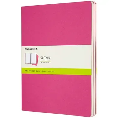 MOLESKINE Notizheft XL 3x 25x19cm 629698 blanko,kinetischespink,120 S.