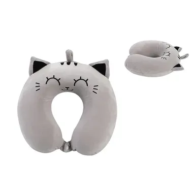 ROOST Reisekissen 30x30x10cm XL2184C Cat grey