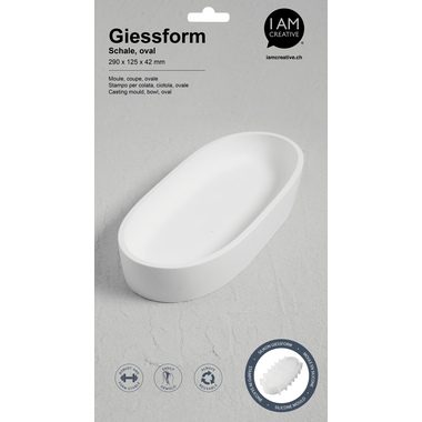 I AM CREATIVE Silikon Giessform 1704.22 Schale oval