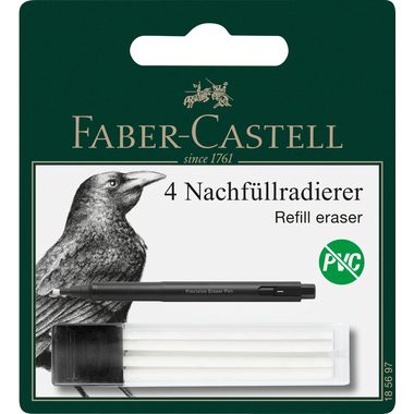FABER-CASTELL Ersatzradierer Precision 185697 4 St&uuml;ck
