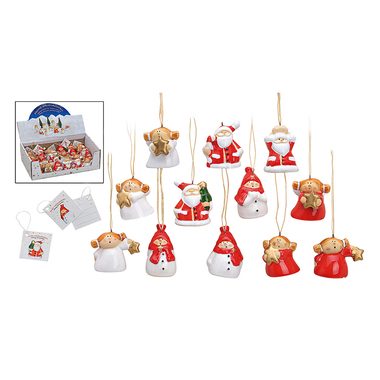 ROOST Weihnachtsh&auml;nger 3x4.5cm 10016700 Weihnachtsfiguren, assortiert