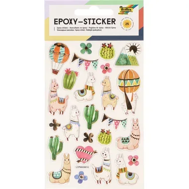 FOLIA Epoxy-Sticker 10x15cm 16303 Alpaca