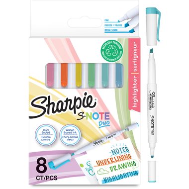SHARPIE Textmarker S-Note DUO 2182116 8 St&uuml;ck