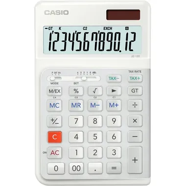CASIO Tischrechner JE-12E-WE weiss
