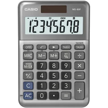 CASIO Tischrechner MS-80F grau